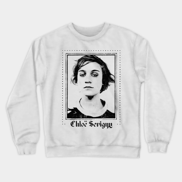 Chloë Sevigny -  90s Style Aesthetic Design Crewneck Sweatshirt by DankFutura